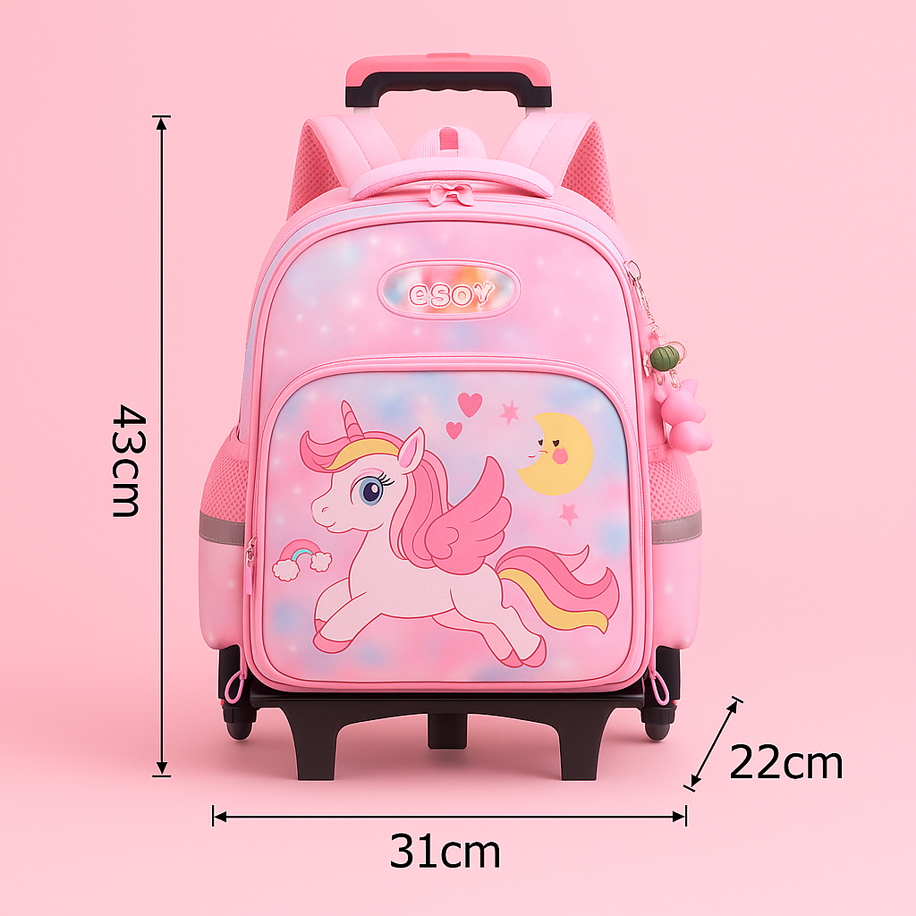 Girls’ Rolling Backpack
