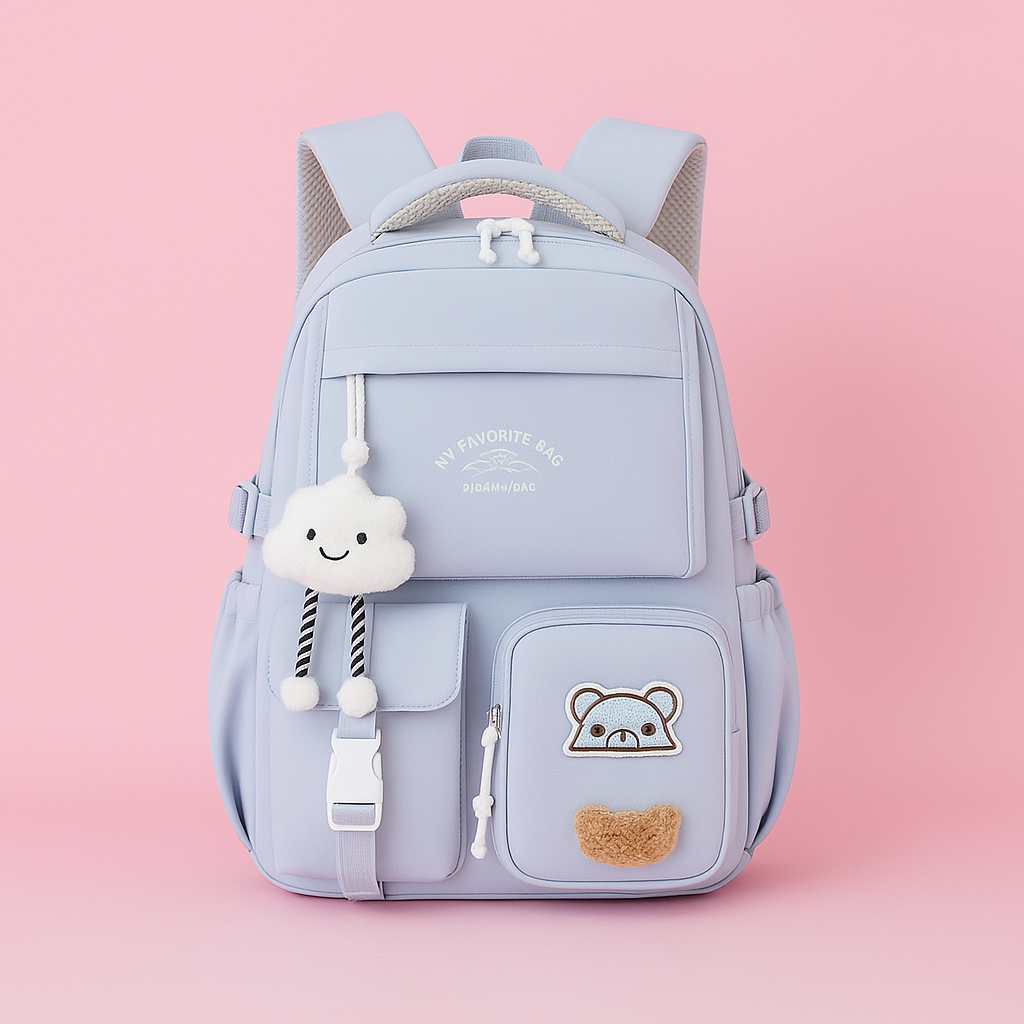 Girls’ Three-Compartment Middle School Backpack
