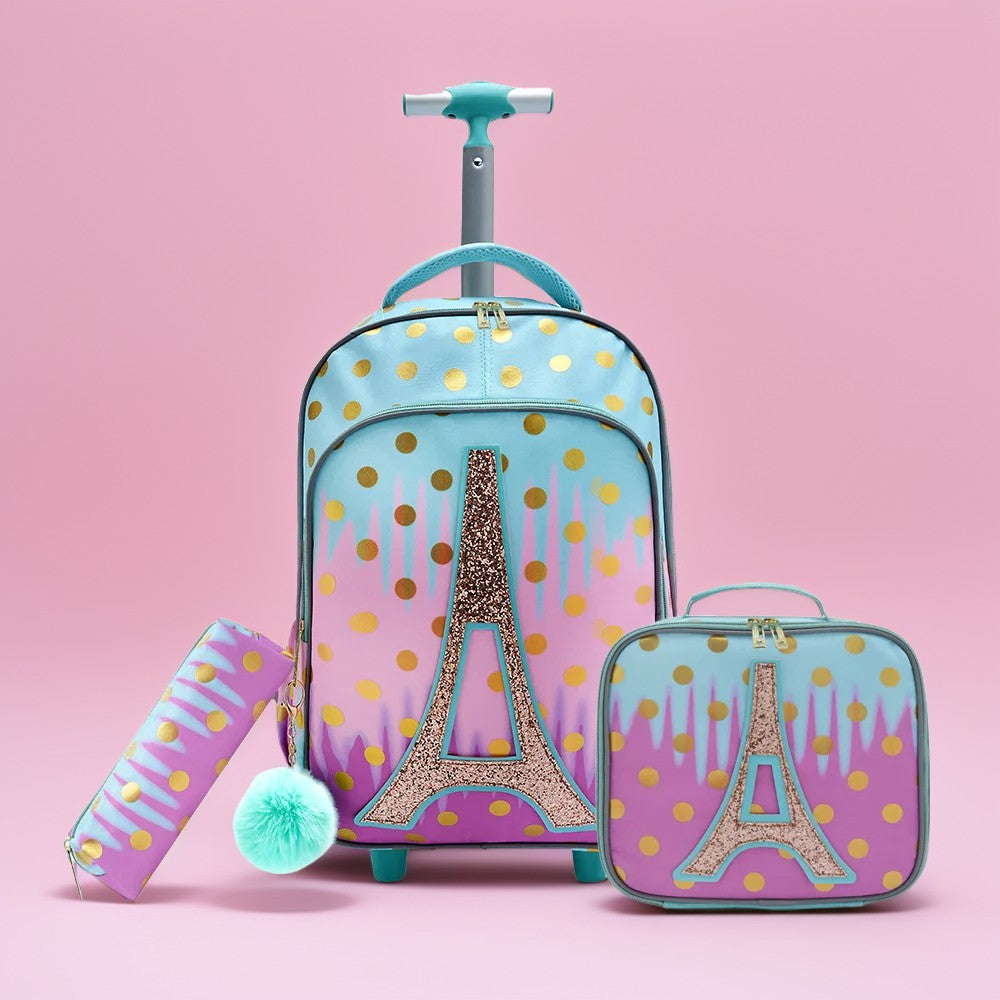 Girls’ Wheeled School Bag
