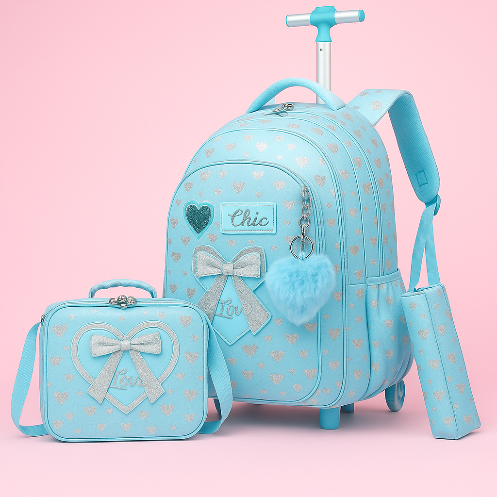 Girls’ Ultra-Light Rolling Backpack