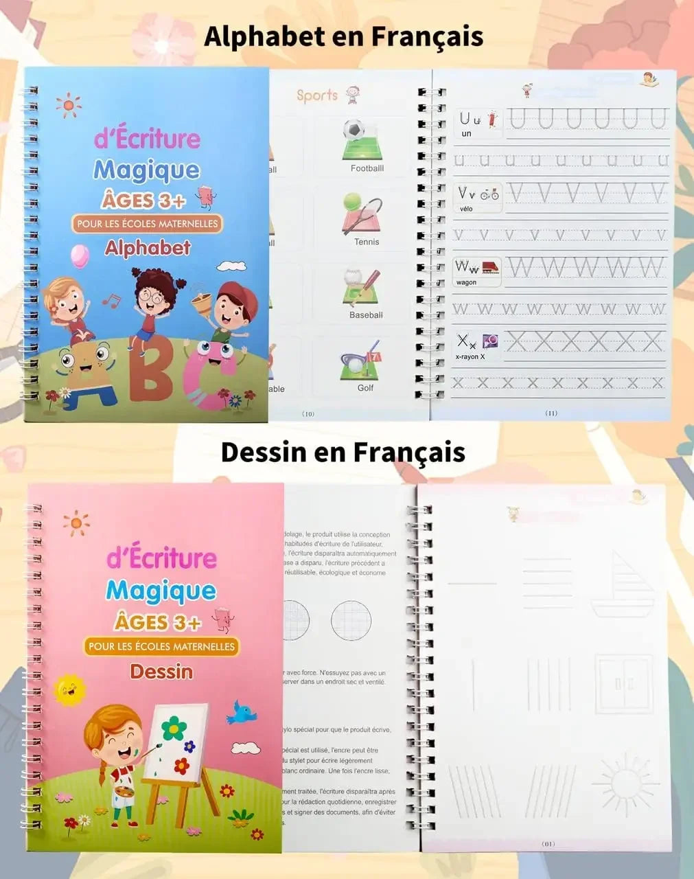 French Magic Handwriting Workbook