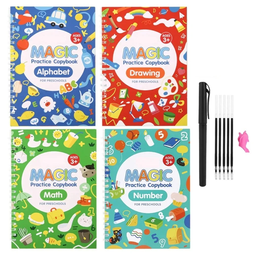 English Magic Handwriting Workbooks, Set of 4