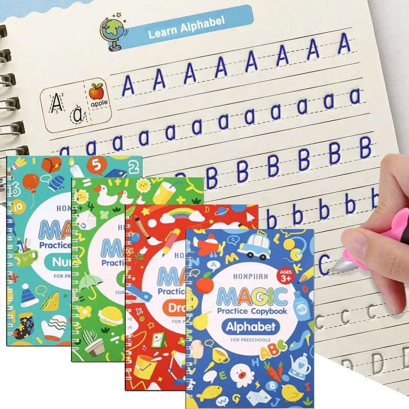 English Magic Handwriting Workbooks, Set of 4
